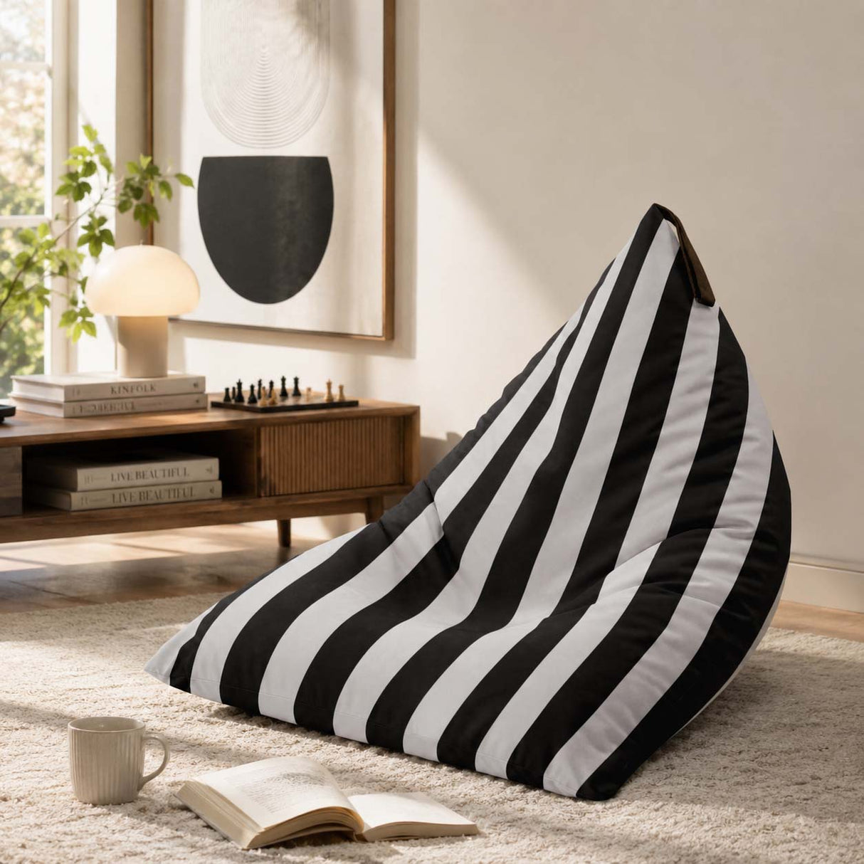 Sitzsack Pillow XL OXFORD Bunt Gestreift