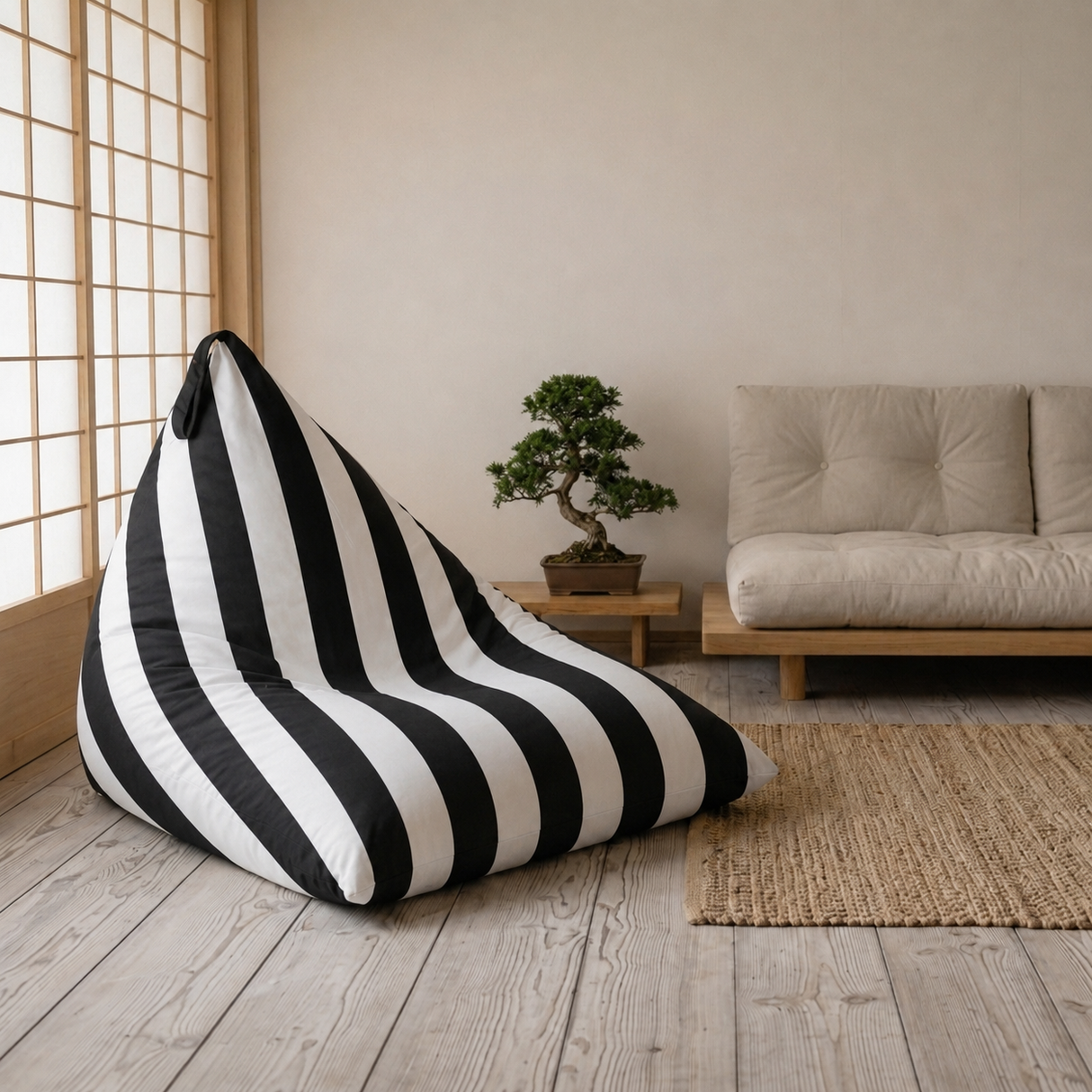 Sitzsack Pillow XXL OXFORD Bunt Gestreift