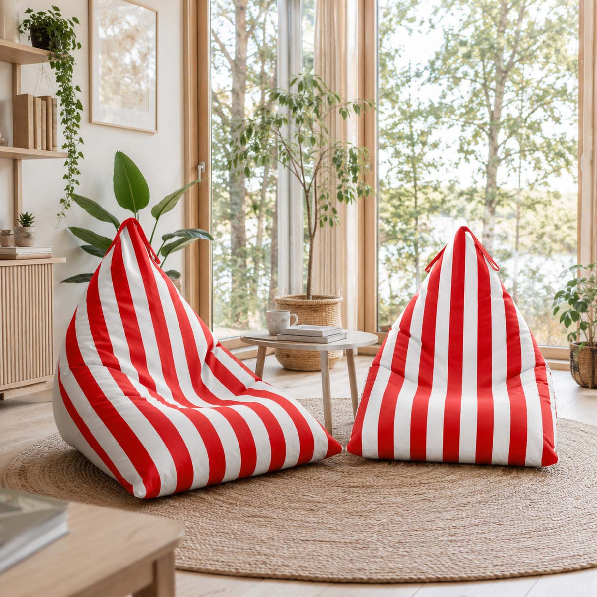 Sitzsack Pillow XL OXFORD Bunt Gestreift