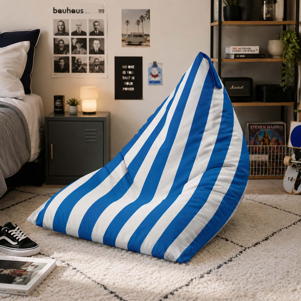 Sitzsack Pillow XL OXFORD Bunt Gestreift