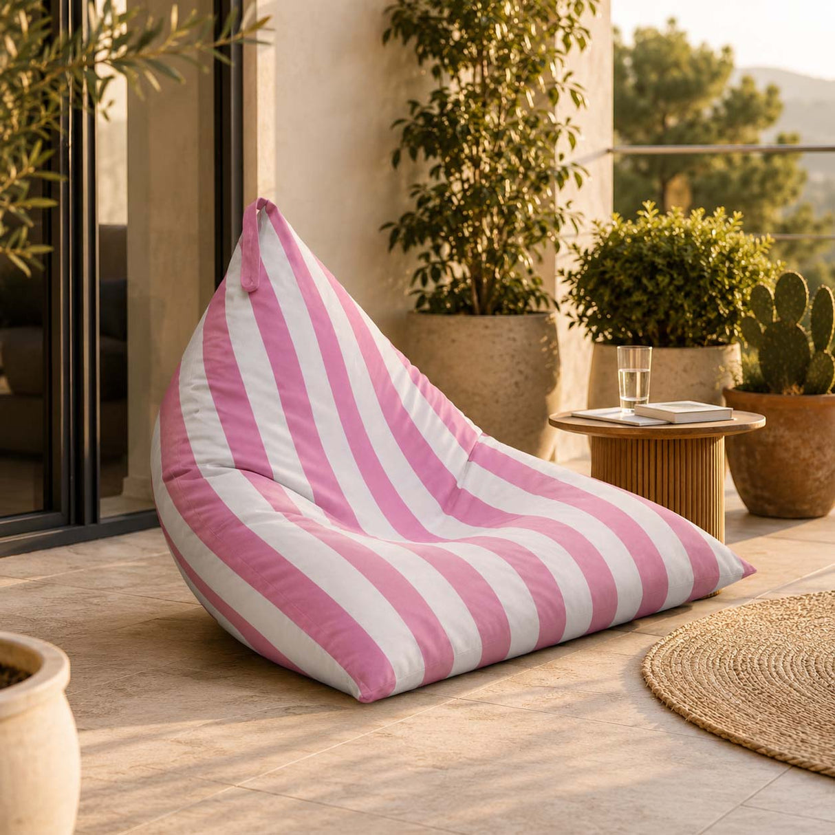 Sitzsack Pillow XL OXFORD Bunt Gestreift