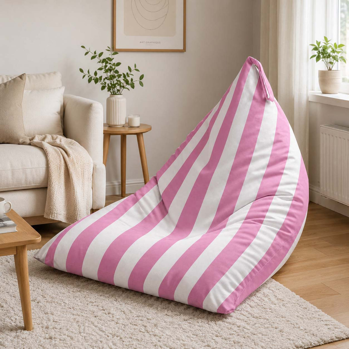 Sitzsack Pillow XL OXFORD Bunt Gestreift