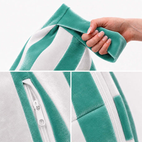 Sitzsack Pillow XL VELVET Bunt Gestreift