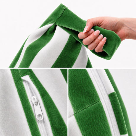 Sitzsack Pillow XXL VELVET Bunt gestreift