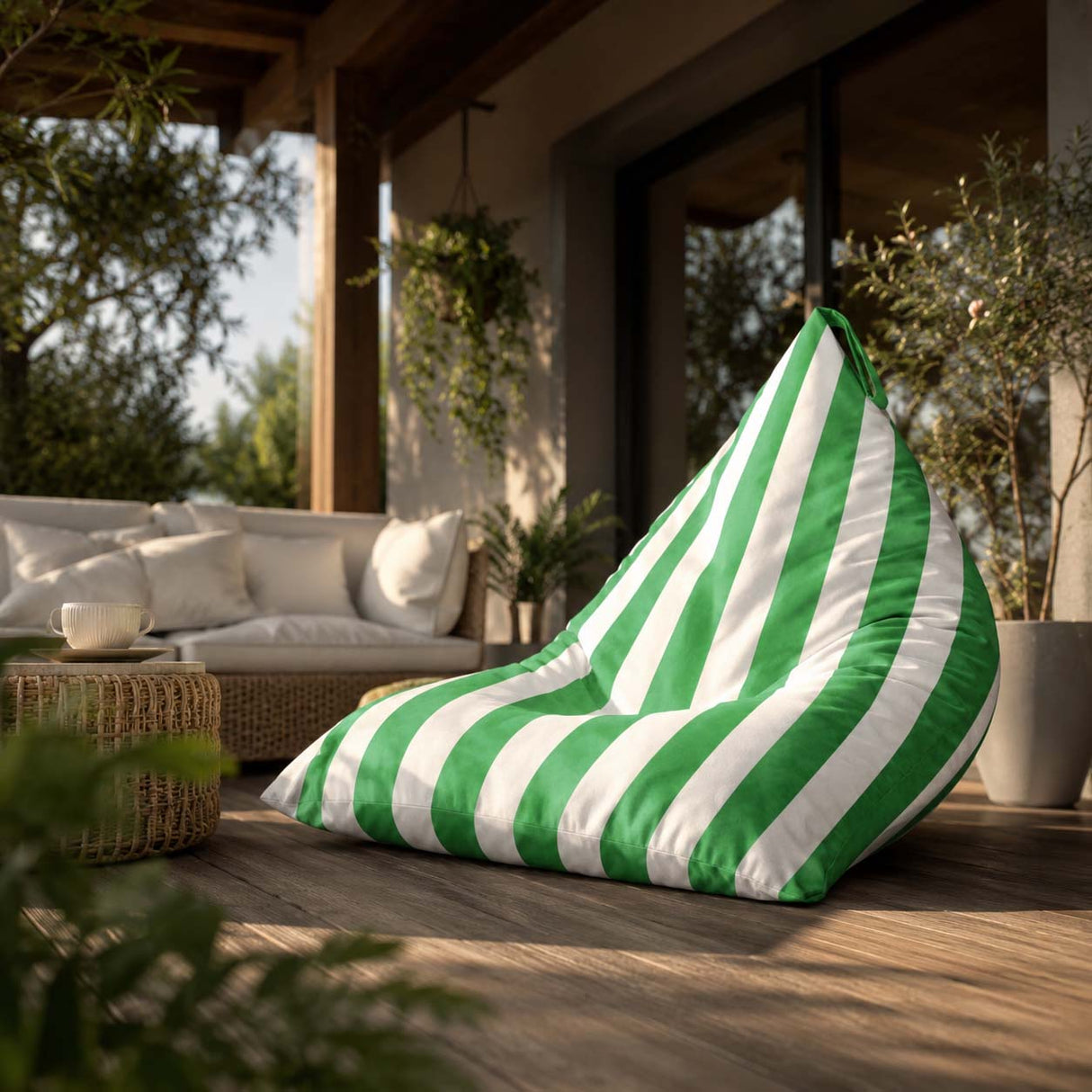 Sitzsack Pillow XL OXFORD Bunt Gestreift