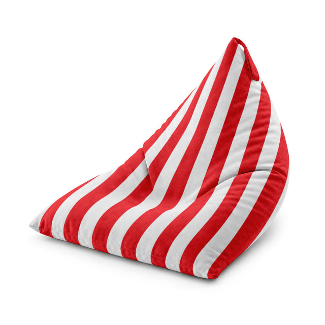 Sitzsack Pillow XL VELVET Bunt Gestreift