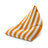Sitzsack Pillow XXL VELVET Bunt gestreift Orange