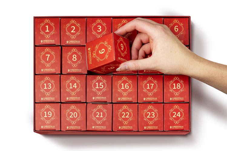 Adventskalender-Puzzle - 24 verschiedene Weihnachtsbilder