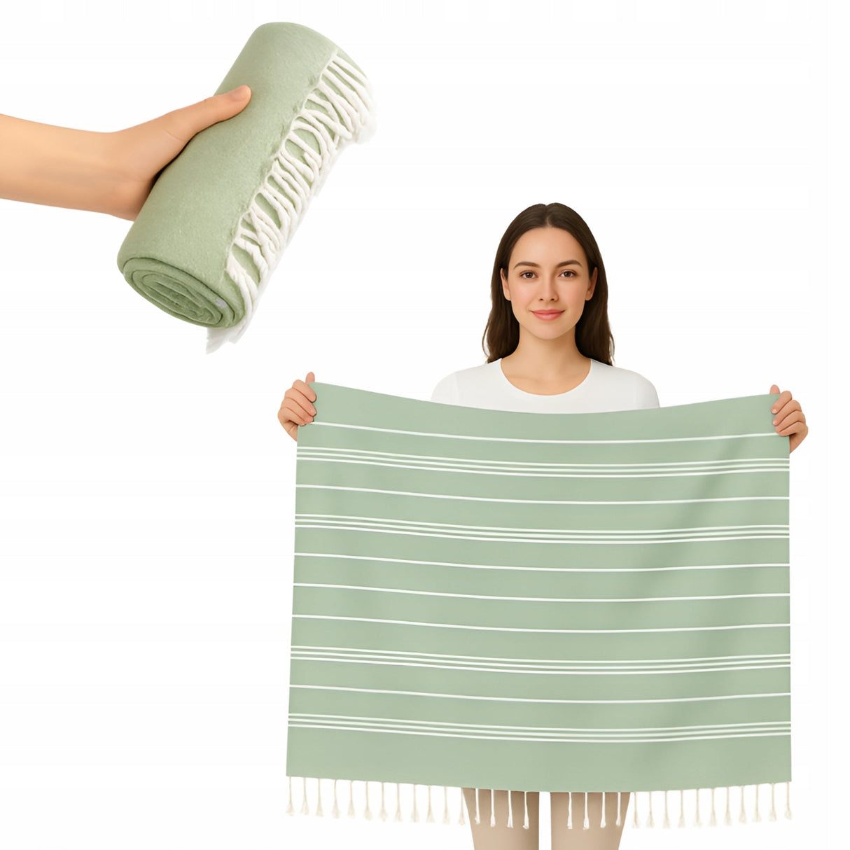 Hamamtuch aus Baumwolle 180×100 cm