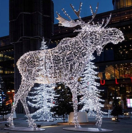 Leuchtendes Rentier 2,5m Straßendekoration