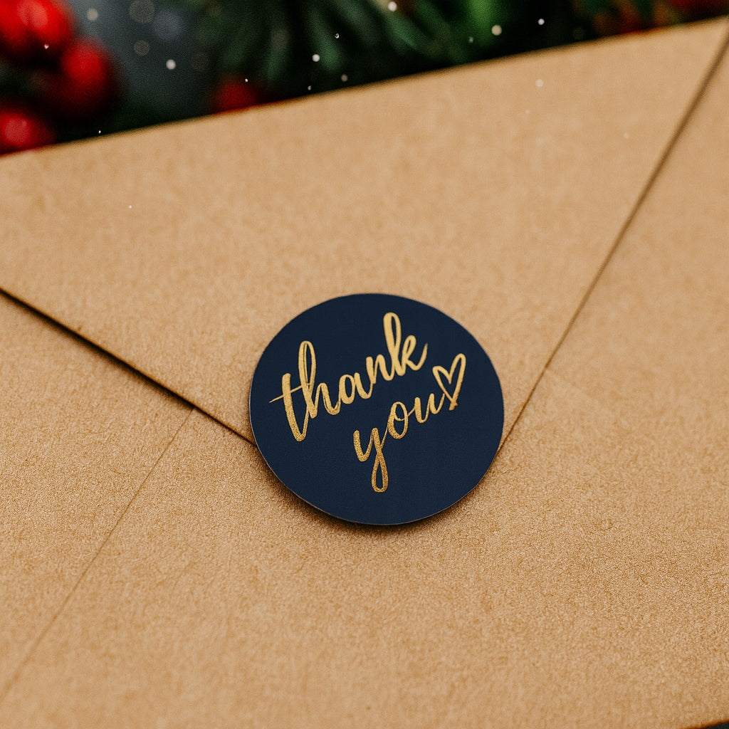 Dankeschön-Aufkleber Farbmix