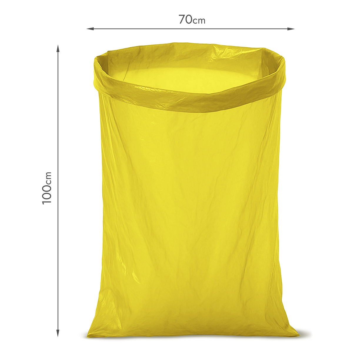 Gelbe Recycelte Müllsäcke 120L