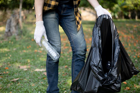 Schwarze Recycelte Müllsäcke 240L