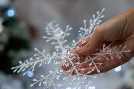 Künstliche Schneeflocken Weihnachtsdekoration für Fenster und Türen