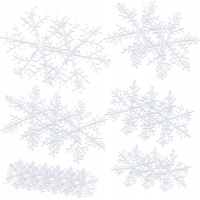 Künstliche Schneeflocken Weihnachtsdekoration für Fenster und Türen