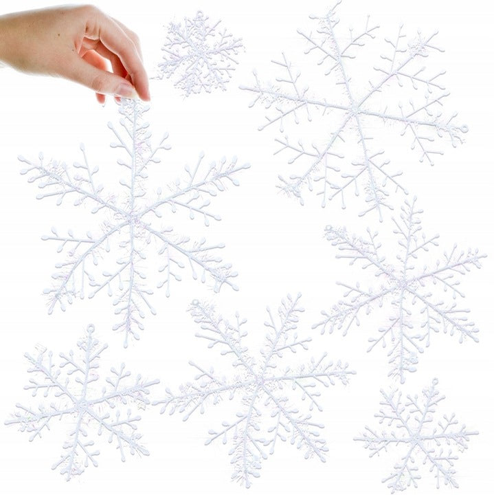 Künstliche Schneeflocken Weihnachtsdekoration für Fenster und Türen