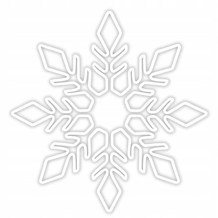 LED Schneeflocke 80cm Leuchtornament Stadtdeko