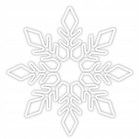 LED Schneeflocke 80cm Leuchtornament Stadtdeko