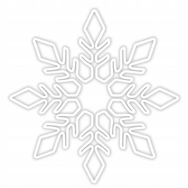 LED Schneeflocke 80cm Leuchtornament Stadtdeko