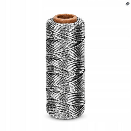 Metallkordel zum Verpacken 100 m Silber
