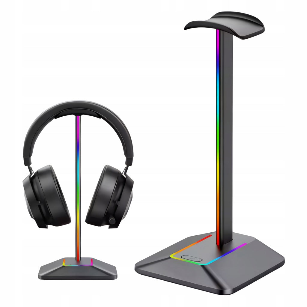 RGB-LED-Kopfhörerständer mit USB-Hub