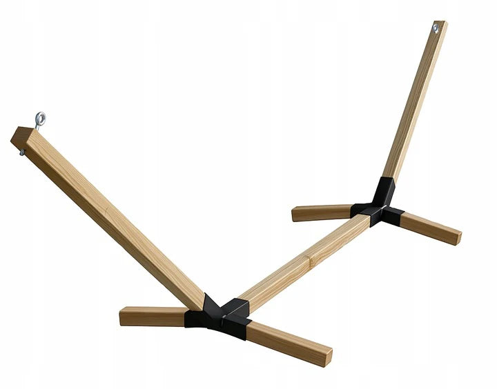Klappbares Holzgestell für Gartenhängematte