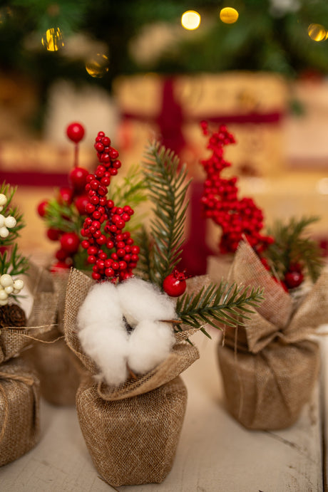 Set mit 6 Weihnachtsdekorationen