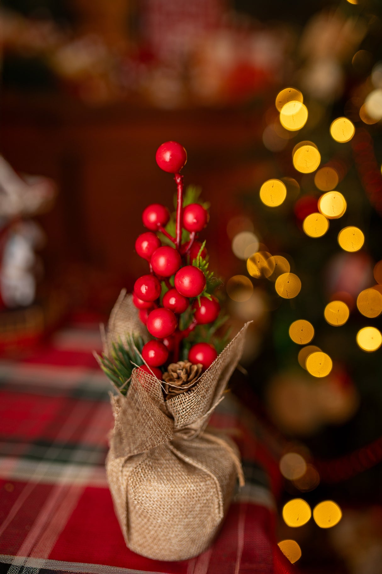 Set mit 6 Weihnachtsdekorationen