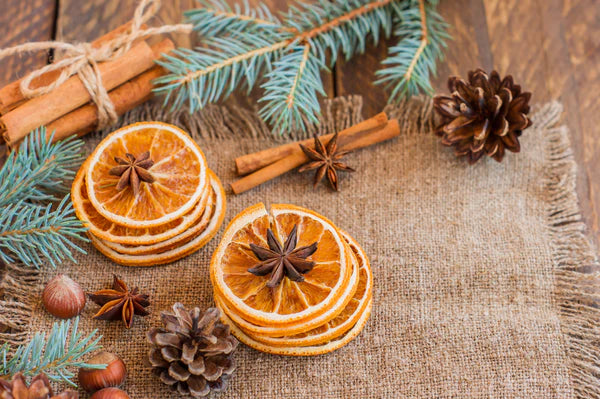 Weihnachten getrockneter Zimt Orange Anis