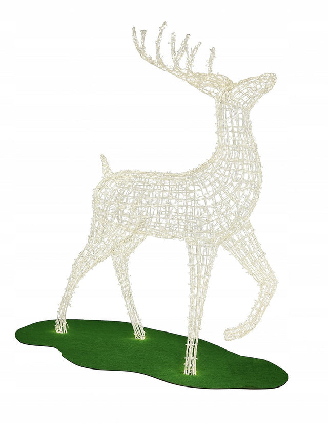 Rentier Gartenornament 2,5x1,2m LED