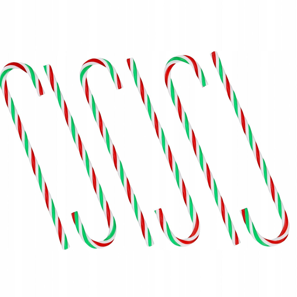 Rote und grüne Weihnachtsstöcke, 6er-Set.