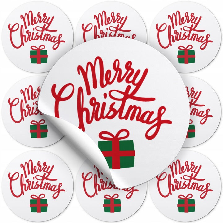 Weihnachtsaufkleber, 10 Stück