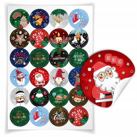 Weihnachts-Aufkleberbogen mit selbstklebenden Aufklebern