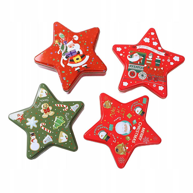Weihnachtsstern-Behälter 4er-Set