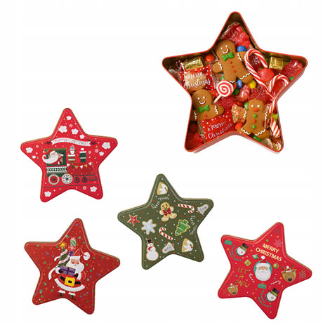 Weihnachtsstern-Behälter 4er-Set