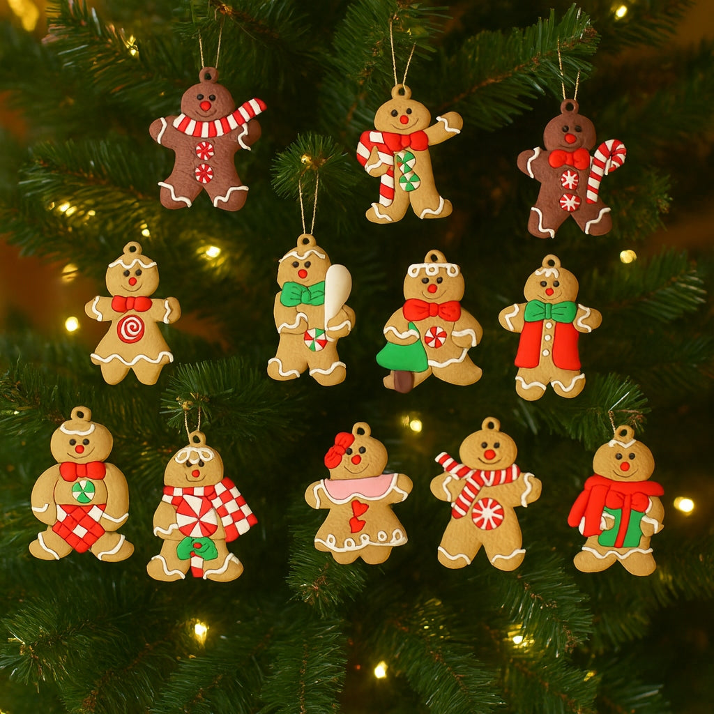 Lebkuchen-Weihnachtsschmuck-Set