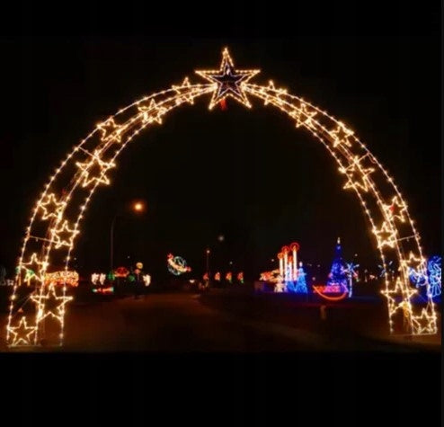 Weihnachtslichterbogen 4x5m Straßendekoration