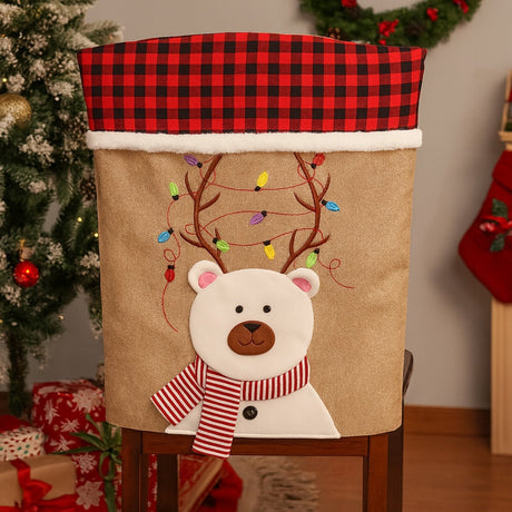 Teddybär-Stuhlbezug Weiß