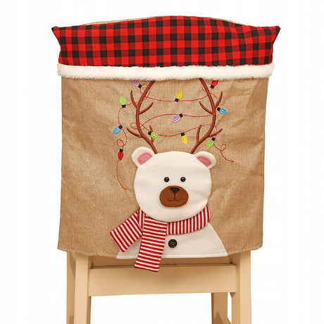 Teddybär-Stuhlbezug Weiß