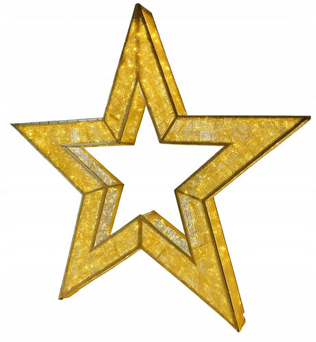 Leuchtender LED Stern 1,2m Außendekoration