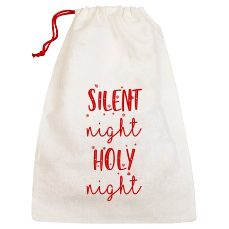 Weihnachts-Baumwolltasche 250x300mm Ecru