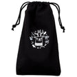 Weihnachts-Baumwolltasche 180x320mm Schwarz mit Rentier-Aufdruck