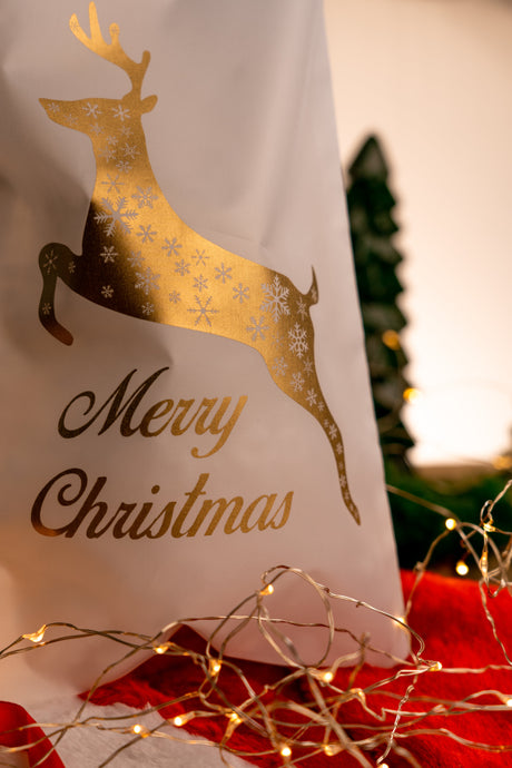 Polyestertasche 170x360mm Weihnachtsrentier