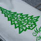 Weihnachtsbeutel aus Baumwolle 18x35cm 220g MERRY Weihnachtsbaum