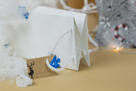 Set Weihnachtsgeschenktüten MARINEBLAU UND GRAU