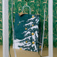 Weihnachten Geschenktüte Set WEISS GRÜN