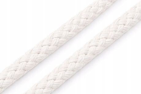 Geflochtene Baumwollkordel 5 mm – Makramee-Schnur 1 m Weiß