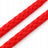 Geflochtene Baumwollkordel 5 mm – Makramee-Schnur 1 m Rot