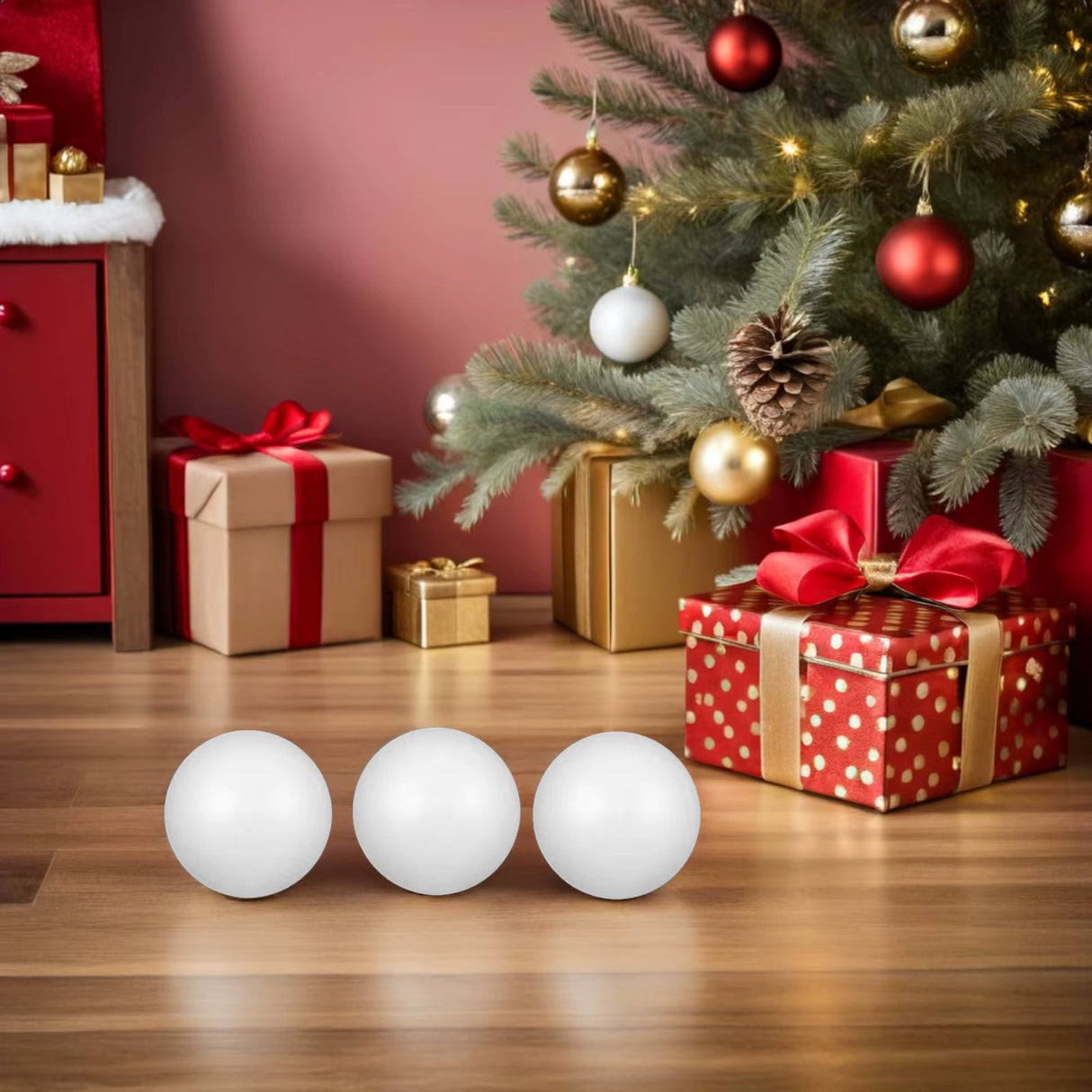 Styropor-Weihnachtskugel-Dekorationsset