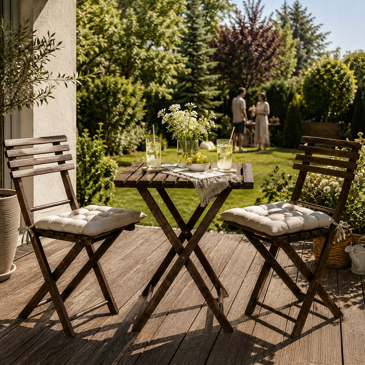 Składany zestaw mebli ogrodowych 3w1